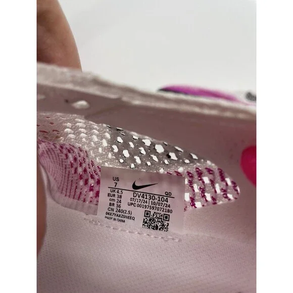 Nike ZoomX Vaporfly White Purple Running DV4130-104 Women's Size US 7 NWOB - Picture 9 of 10